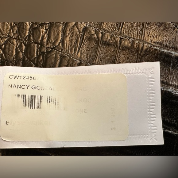 Nancy Gonzalez Croc Convertible Shoulder Bag Clutch Leopard on Calf Hair - Picture 12 of 12